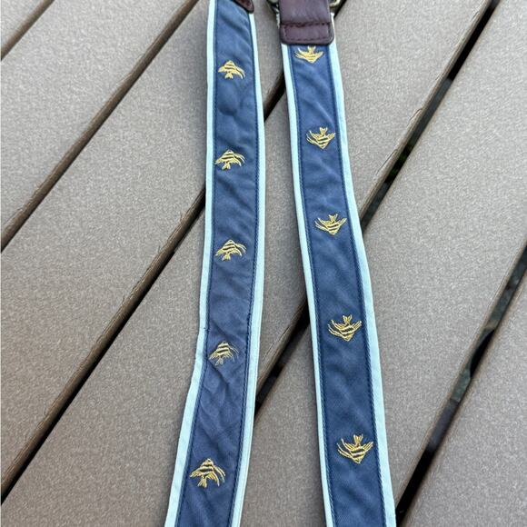 Vintage J. Crew D-Ring Ribbon Belt with Tropical Fish L/XL - Picture 2 of 5